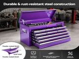 Giantz 9-Drawer Tool Cabinet Chest Toolbox Heavy Duty Garage Storage Organiser Purple TB-9DR-CHEST-PUR