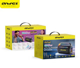 AWEI KT18 Portable Karaoke Bluetooth Speaker with 2 Wireless Microphones,black V1300-KT18-BLACK