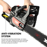 X-BULL 62cc Chainsaw Petrol Commercial 22" Bar E-Start Tree Pruning Top Handle V211-AUEB-HGT013
