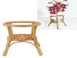Plant Stand Flower Pot Rack Rattan Minimalist Stable 9.4in Diameter Planter Holder for Indoor V1294-YM0710-3111230285111