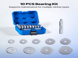 Bearing Press Kit, 10 Pcs, Bearing Race and Seal Driver Set with 9s and Handle Shaft, V952-ZCTJ10JTLHJFX2S10001V0
