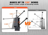 Box and Pan Brake, 910 10 mm, 0-130 Degrees Sheet Metal Bending Brake, Portable Mini Metal Bender V952-WQZDQ36YC20GKA8FTV0