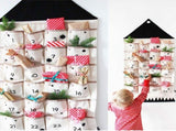 Home textile storage,Calendar Fabric Christmas Pockets Christmas To Ornaments 24 Housekeeping V1369-AZ3-W-17739