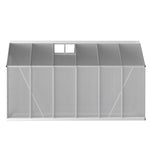 Green Fingers Greenhouse 3x2.5x2.26M Double Doors Aluminium Green House Garden Shed GH-ALU-C-308X250-DOU-AB