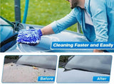 Blue 10-Piece Car Cleaning Kit Complete Car Care Set with Towels, Brushes, Gloves, and Storage Bag V888-ELOSUNG21166