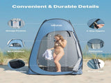 Pop up Shower Tent, Instant Portable Privacy Tent Changing Room with Hanging Bag, Ground Stakes, V952-SRZPDCSWPJL4Q16FQ001V0