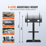 VEVOR Stand Mount, Swivel Tall Stand for 32 to 65 inchs, Height Adjustable Portable Floor V952-LDDSZJGDZXG65LL11V0
