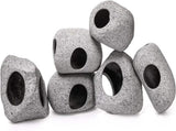 6 Pack Aquarium Decoration Rock Caves, Betta Fish Tank Hideaway, Hideout Stones House Decor for V1259-DP01-A-869