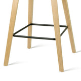 4x Artiss Bar Stools Kitchen Counter Stool Dining Chairs Wooden Black BA-TW-8801-BKX4