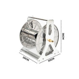 Large Stainless Steel Garden Hose Reel Cart Portable Pipe Holder Heavy Duty Water Pipe Storage Rack V985-PORTABLEHOSEREEL