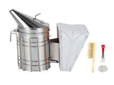 3PCS/Set Beehive Smoker Set Bee Brush Scraper Stainless Steel Smoker Beekeeper Starter Kit for V1294-YM0523-3111210387111