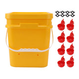 Automatic Chicken Waterer Cup with 12L Handheld Barrel Poultry Drinking Equipemnt for Goose Duck V1294-YM0706-3111230182711