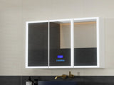 Bathroom Mirror Cabinet LED Light 900x720mm Medicine Wall Storage BV-MC-LED-TD01-WH
