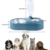 Cat Bowl, Dog Bowl, Automatic Water Bottle, Tilted Raised Water Bowl For Small And Medium Dogs And V1188-MS-227-1257