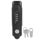 Zinc Alloy Cabinet Door Password Coded Lock with Keys for Home Office Hospital SchoolBlack V1294-YM0901-3114200056512