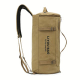 Yellow Black canvas travel, durable travel, spacious carry-on bag, stylish V1347-127-BLA-80833