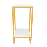 2 Tiers Flower Stand 60cm Sturdy Iron Frame Multifunctional Easy Assembly Flower Pot Shelf for V1294-YM0901-3111240020211
