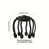 8-Claw Full-Coverage Smart Massager Human-like Kneading, Immersive Head Relaxation BLACK V1106-TBAMY001