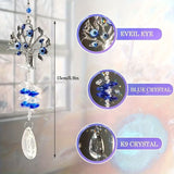 3pc Evil Eye Crystal Sun Capture Pendant Suitable for Home Window and Garden Hanging V1102-EMZS-001
