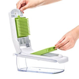Vegetable Chopper with Container for Salad Prep Green V1263-JX-7122-2