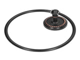 Bathroom Towel Ring Brass Wall Mounted Antique Towel Holder Toilet Towel Rack Black Twisted Pattern V1294-YM0626-3112220088611