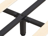 Levede Floating Bed Frame Double with Headboard LED Lights Mattress Base BF1060-D-BK