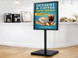 A1 Frame Pedestal Sign Holder Poster Stand Display Board Double Sided 60x90cm SIB-H165-A1-BK
