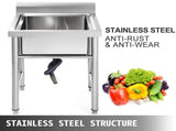 Handmade Sink Non-magnetic Stainless Steel Kitchen Sink Hand Made 1 Compartment 44.4 x 41.9 x 25.4 V952-60X60X80DCBXGSC01V0