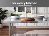 Cefito 914x762mm Stainless Steel Kitchen Bench 430 SSKB-430S-36-30