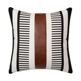 Throw Covers, Modern Farmhouse Decorative Covers for Couch Sofa Bed,Faux Leather V1366-AZ2-W-19872