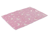 1.5x2m Luminous Blanket Double Side Flannel Star Moon Design Soft Glow in The Dark Blanket for V1294-YM0523-3117220043211