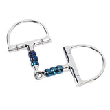 Horse Bit Stainless Steel 125mm Anti Biting Horse Mouth D Ring Snaffle Bit for Horse Farm V1294-YM0706-3111230208711