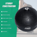 10kg Slam Ball No Bounce Crossfit Fitness MMA Boxing BootCamp V63-821103