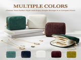 Travel Jewelry Case, Small Velvet Jewelry Pouch Bag with Zipper, Mini Portable Organizer for V1258-DP02-F-850