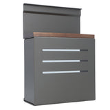 Wall Mount Cutlery Block Rack Aluminium Alloy Multifunctional Kitchen Cutlery Holder Utensil V1294-YM0901-3118240192011