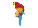 Parrot Sculpture Resin Bird Figurine Half Face Hanging Sculpture for Wall Tree Living Room Balcony V1294-YM0901-3111250017111