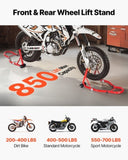 VEVOR Motorcycle Front & Rear Stand Lift 850lb Spoolift Paddock Swingarm Arm Red V952-YBSJZJHSTZ85ASDKKV0