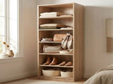 MALMO SIX SHELF WALK IN WARDROBE - NATURAL OAK V164-ECW6SB