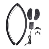 Half Moon Light with Phone Holder 28in 40W Eyelash Nail Tech Lamp Adjustable Color Temperature V1294-YM0901-3119250063512