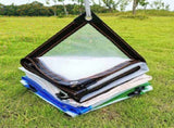 Clear Tarps Heavy Duty, Waterproof Tarpaulin Cover Greenhouse Garden Plant Patio 5 x 6.5FT 6.5*13ft V1189-WXFWAL-20260319-01274