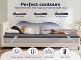 Giselle 8cm Memory Foam Mattress Topper Gel Dual Layer Foam Bamboo Queen MATTRESS-TOP-DL-8-Q