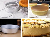 2-Pack 6-Inch Cake Pans Non-Stick Deep Aluminium Round Cake Pans with Removable Bottom for V1259-DP01-BO-178