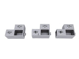 8PCS Square Tube Connector Aluminum 1 Inch 3 Way L Shaped Pipe Fitting 90 Degree Clamp Tube Corner V1294-YM0901-3114250095611
