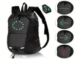 15L Backpack with USB Charging & Smart LED Turn Signals, Waterproof Cycling Commuter Daypack, V1232-QXSJB001