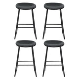 Artiss 4x Bar Stools Kitchen Dining Chairs Counter Stool PU Leather Metal BA-TW-8320-BKX4