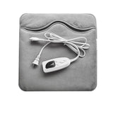 Electric Foot Warmer Mat, Silver Grey Double-Sided Heating Foot Blanket with 6 Temperature Settings V1221-XM-DRNJD-002
