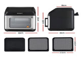 Devanti Air Fryer 13L LCD Fryers Oven AF-K-G-13L-BK