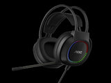 AOC ACG2500BK Wired RGB USB Gaming Stereo Headset 2M Cable Black V28-ELEAOCACG2500BK
