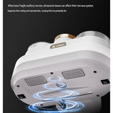 White Handheld Cordless Dust Mite Vacuum Cleaner LED Sanitizing Mattress Cleaner Dual Cup Separation V888-ELOSUNG53523
