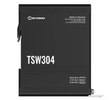 Teltonika TSW304 DIN Rail Ethernet Switch, 4x Gigabit Ethernet with speeds of up to 1000 Mbpsl, Wide V1202-V2-NHT-TSW304